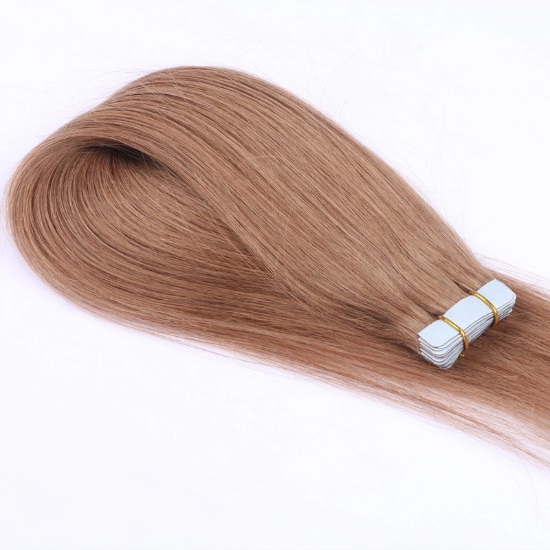 China factory Light golden brown invisible tape in hair extensions  HJ 042